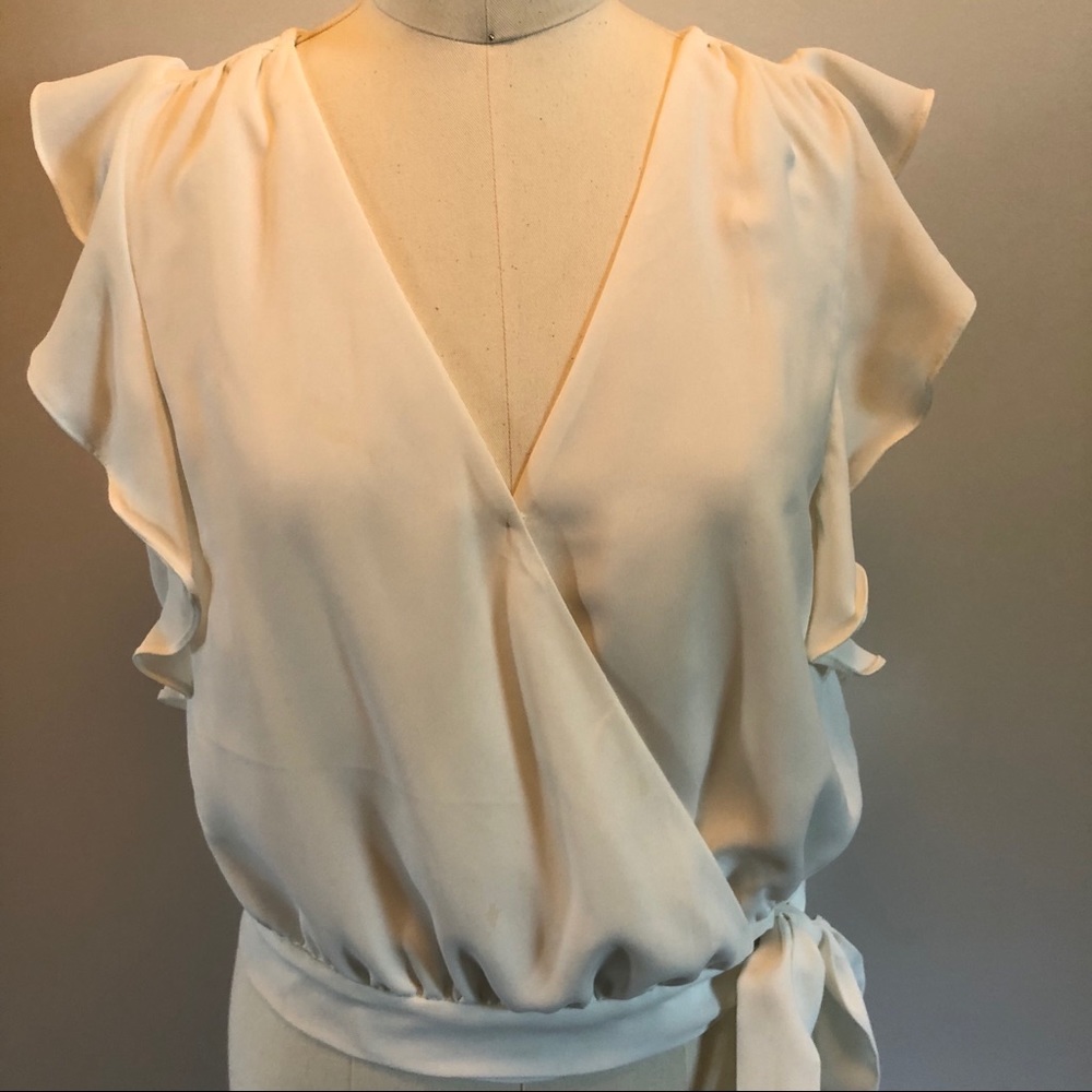 Soft ruffle blouse size M